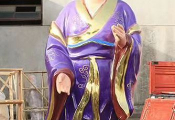 济宁玻璃钢宗教庙宇彩绘八仙神像