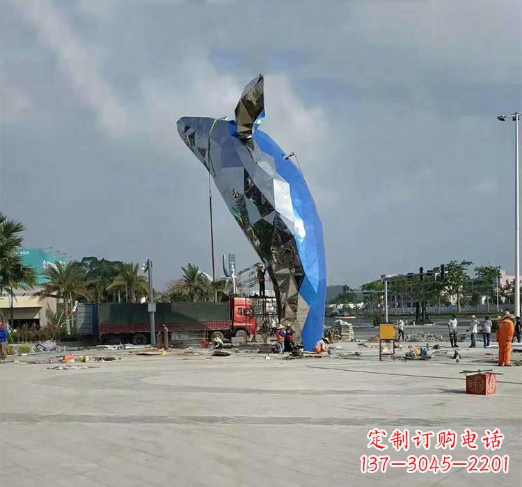 济宁不锈钢鲸鱼雕塑海洋世界的精美礼物