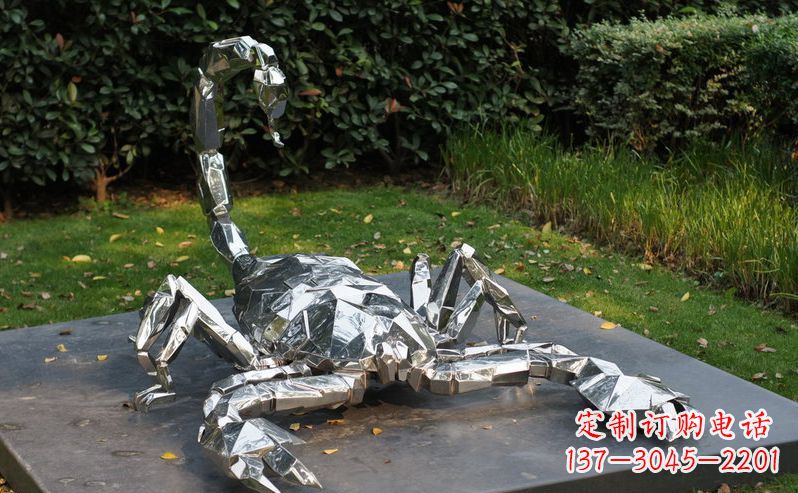 济宁不锈钢蝎子动物雕塑