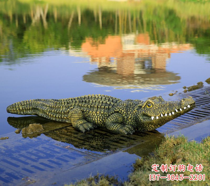 济宁玻璃钢水池雕塑——池塘水景的精美装饰