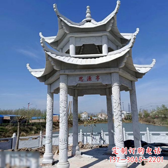 济宁公园大理石凉亭