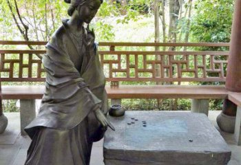 济宁艺术精灵西施下棋情景雕塑