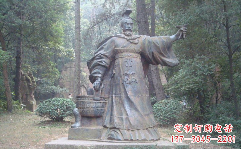 济宁汉武帝古代名人铜雕