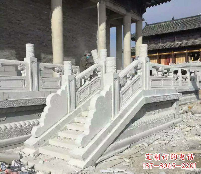 济宁大理石栏板石雕,精美绝伦,让建筑锦上添花