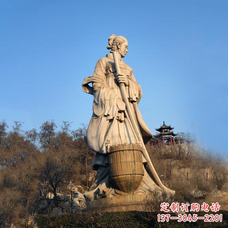 济宁景区景点历史名人古代著名美女文姜大型景观雕塑