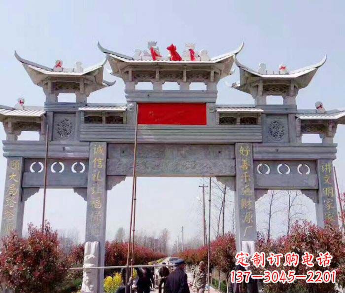 济宁传承经典,尊崇古风:牌坊石雕