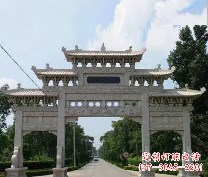 济宁高品质牌坊石雕,专为客户量身定制