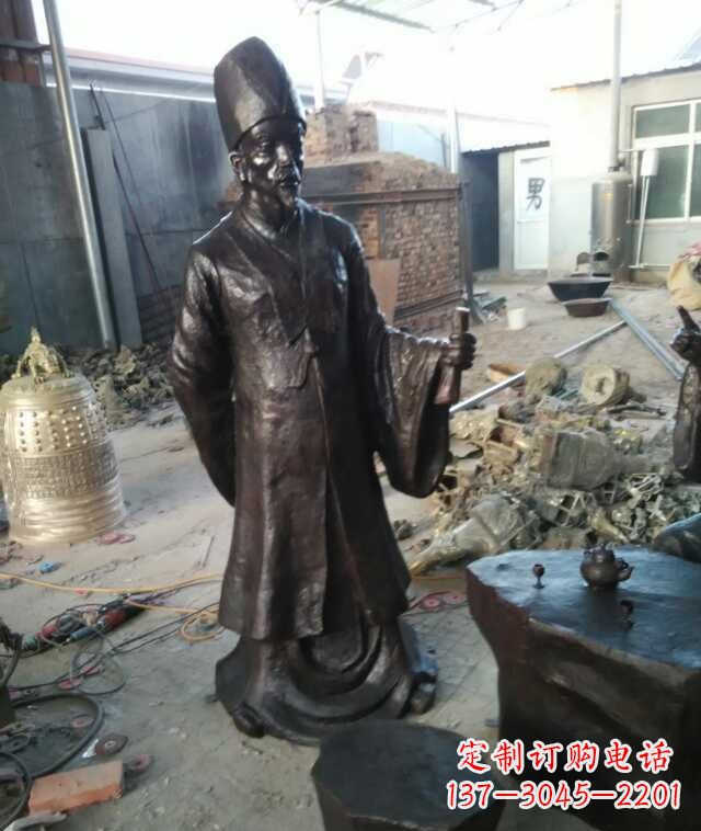 济宁李时珍古代名医铜雕