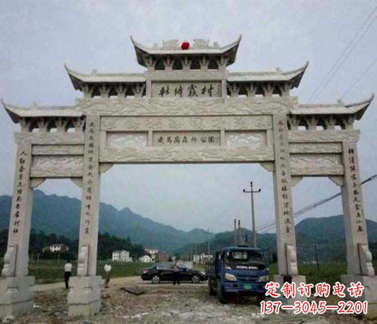济宁三门牌坊石雕：细节讲究处处把精雕细琢