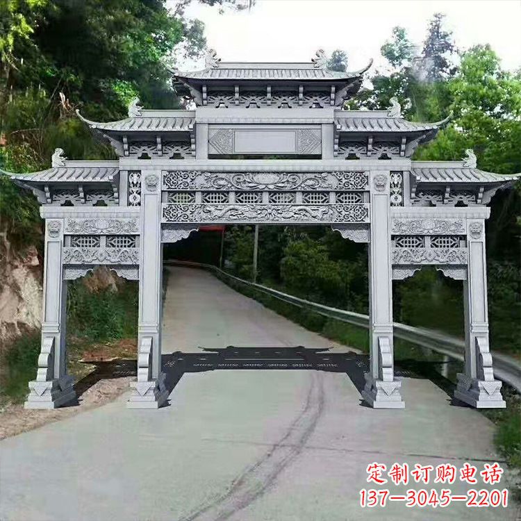 济宁石牌楼青石牌坊