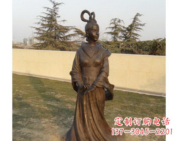 济宁铜雕古代美女人物雕塑