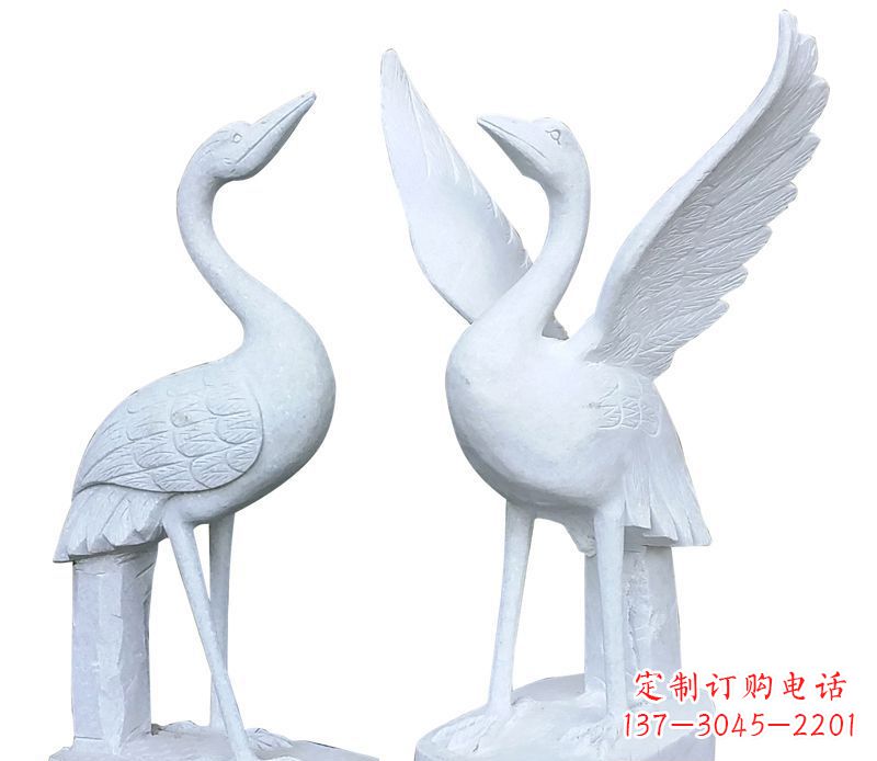 济宁仙鹤公园动物石雕