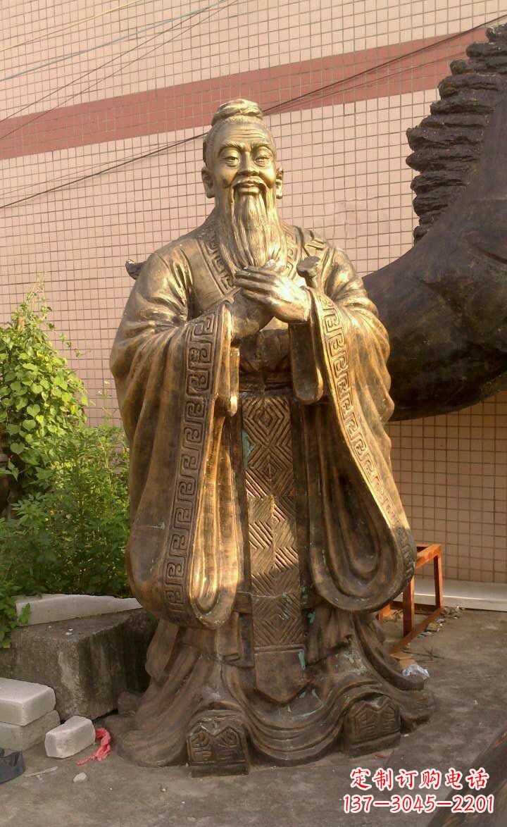 济宁校园孔子像人物铜雕