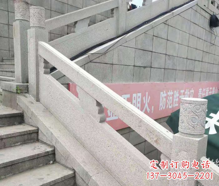 济宁园林景观大理石桥栏板石雕_1 (2)