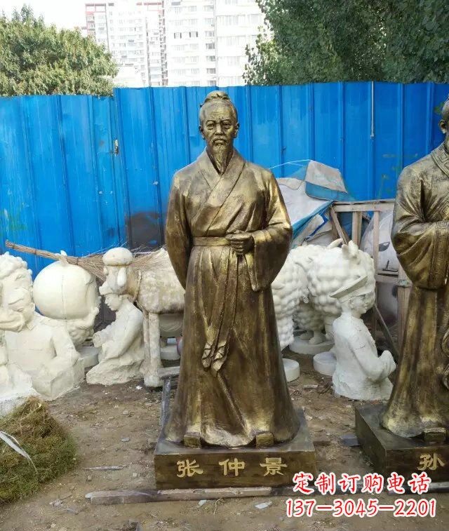 济宁张仲景古代医学名人铜雕