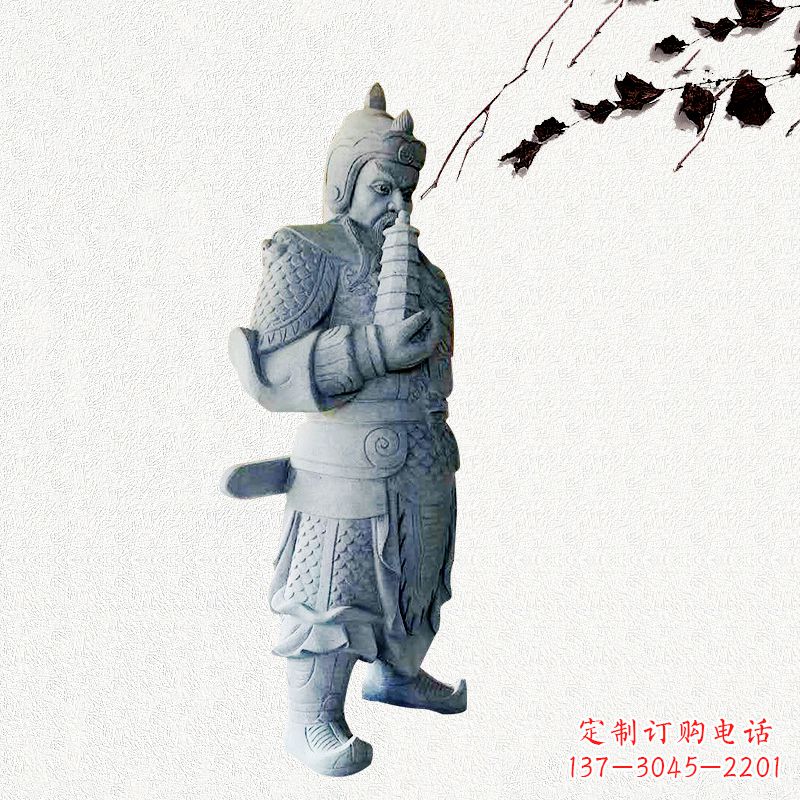 济宁中国古代神话中的托塔天王石雕塑