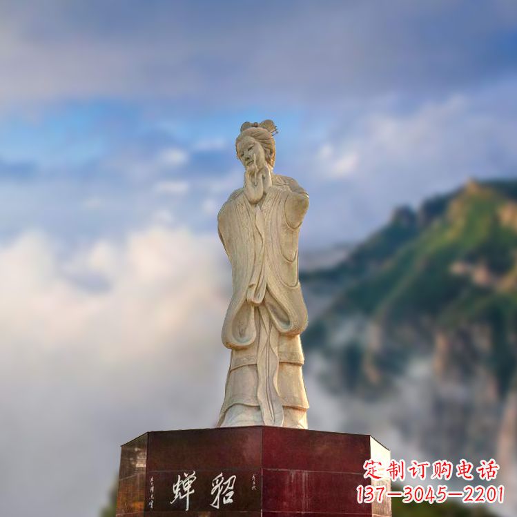 济宁中国古代四大美女之貂蝉景观石雕