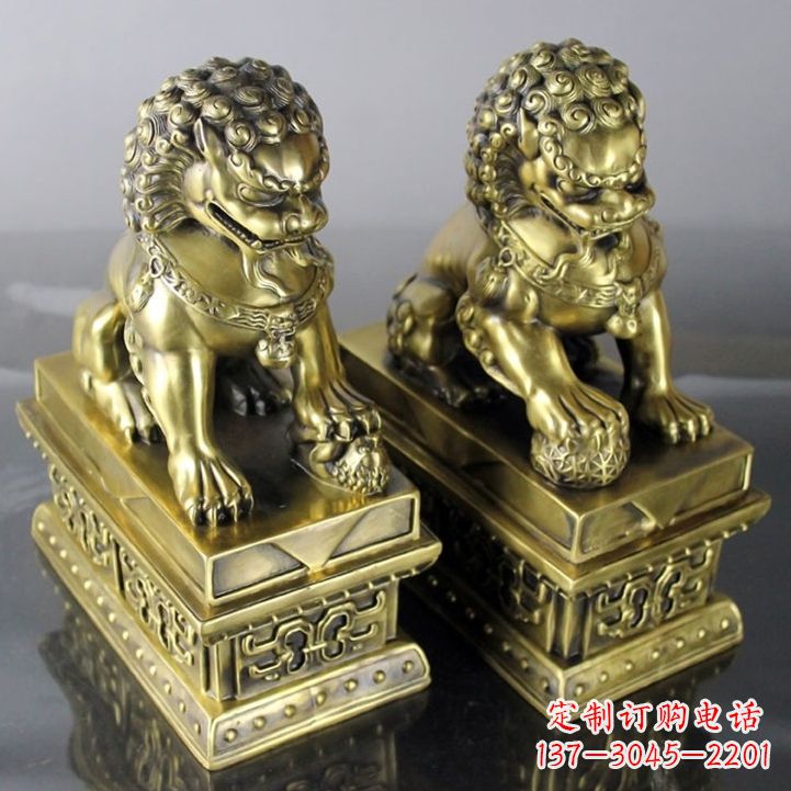 济宁铸铜天安门狮子雕塑